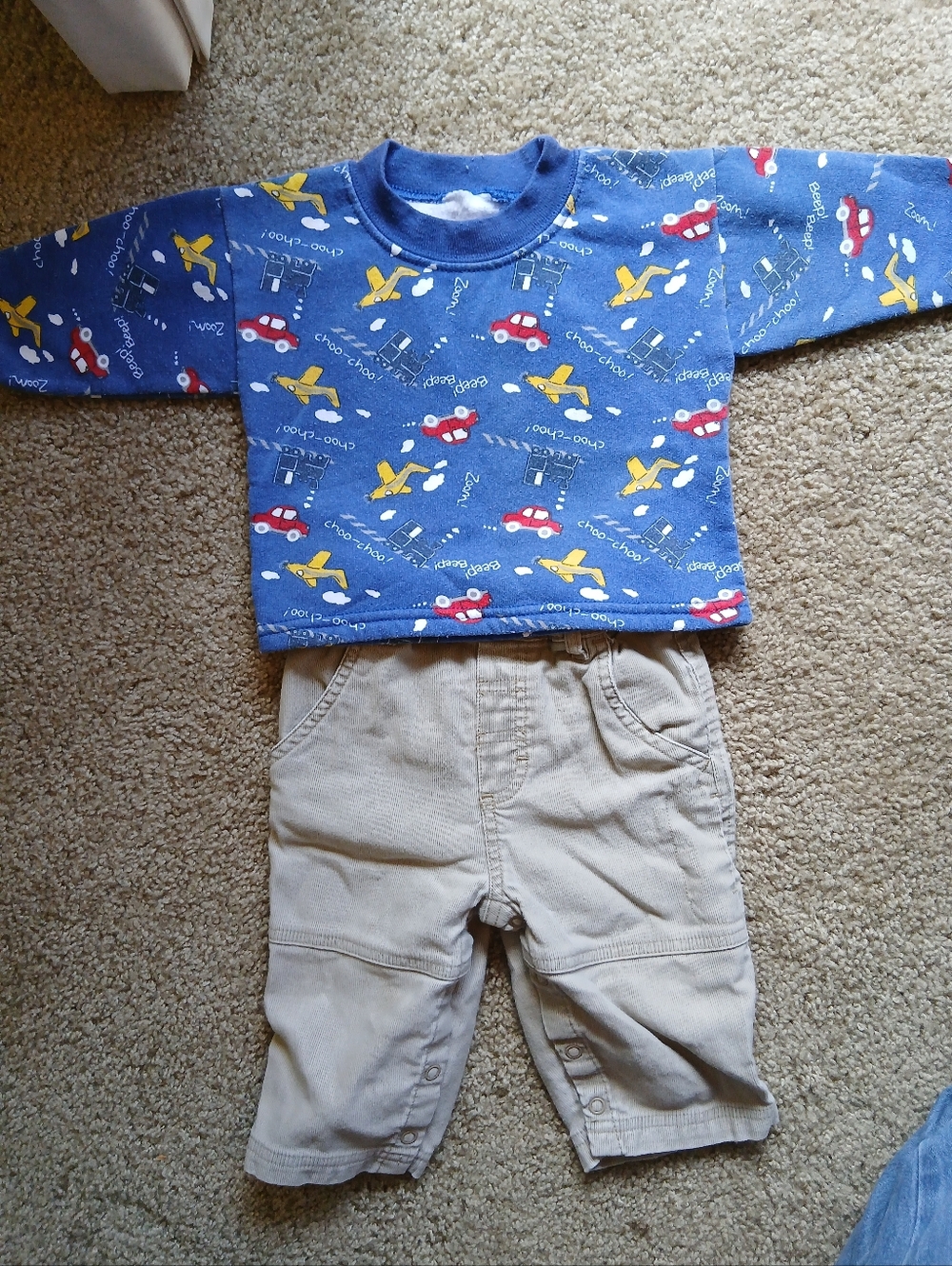 Vintage 2 Piece Outfit Baby Boy